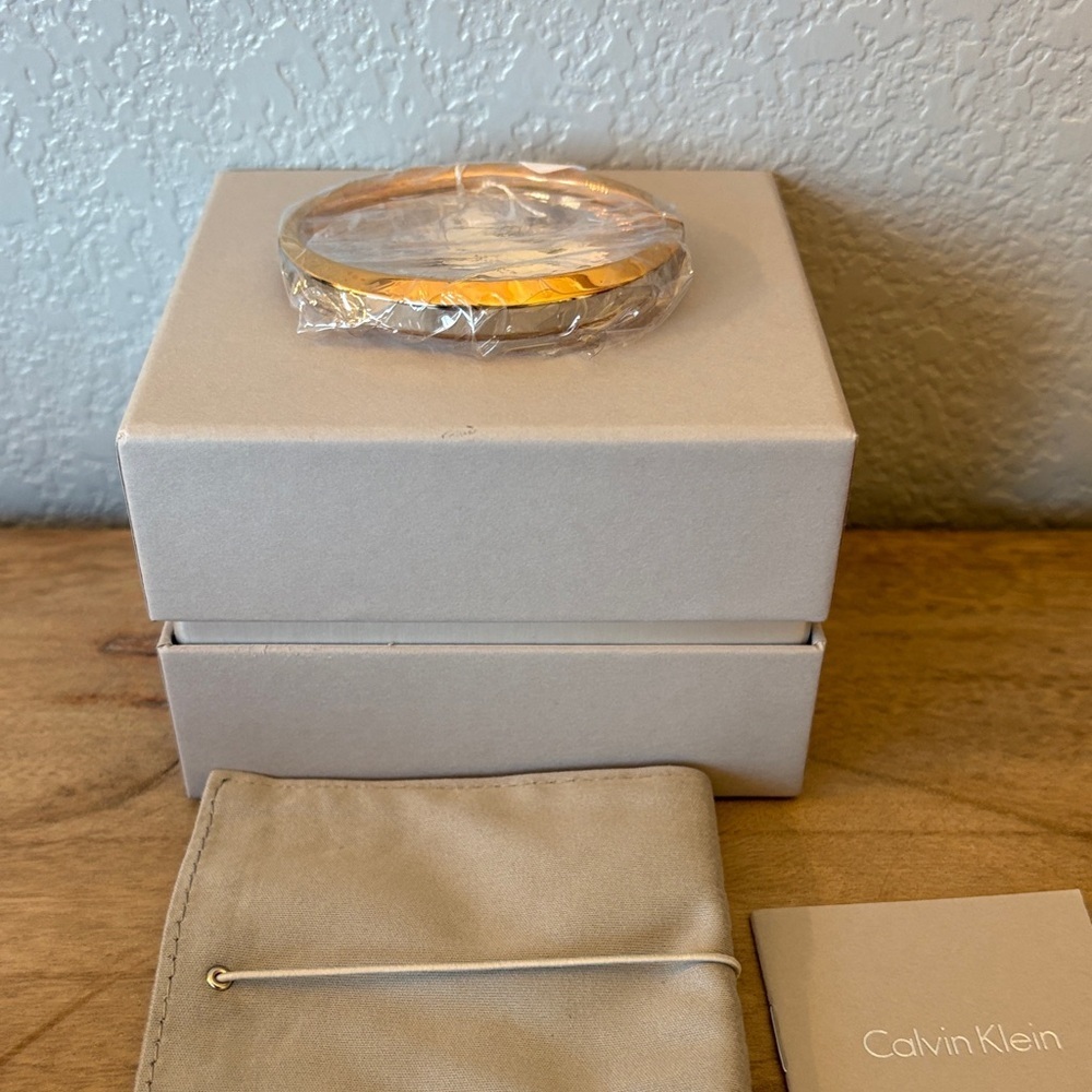 Calvin Klein Two-Tone Gold and Silver Necklace